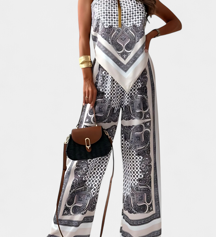 MERCHE | Conjunto de Paisley con Tiras