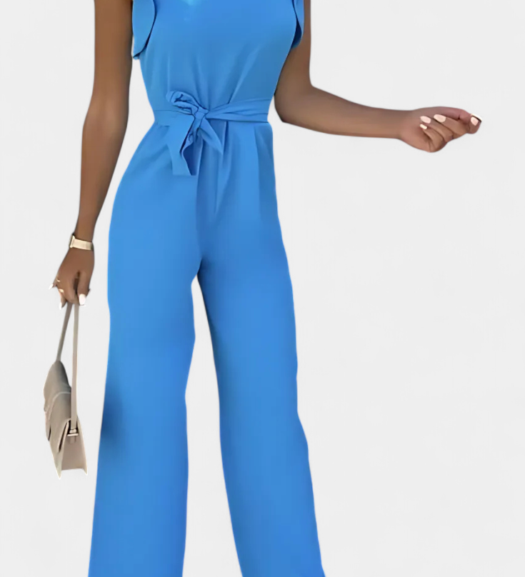 SHALONDA™ | Mono Elegante sin Mangas con Lazo