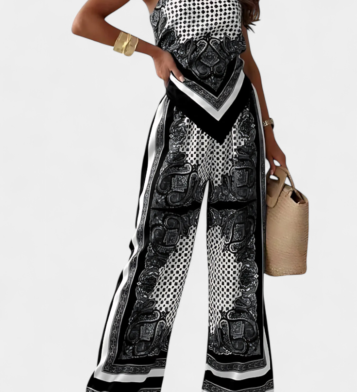MERCHE | Conjunto de Paisley con Tiras
