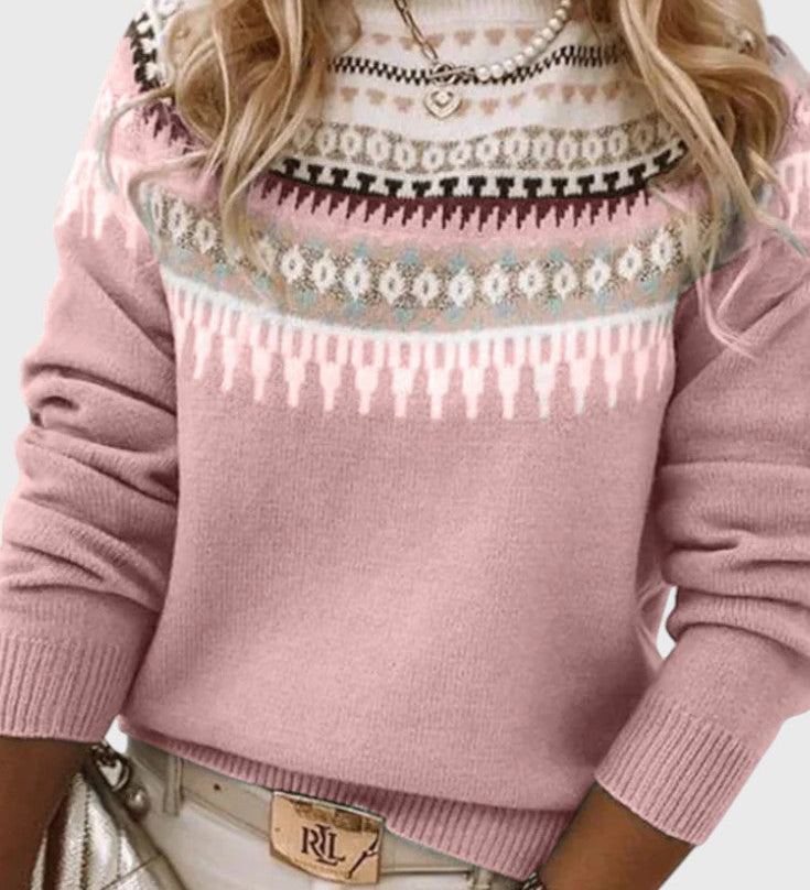 GEMMA | Jersey Texturizado de Cuello Redondo