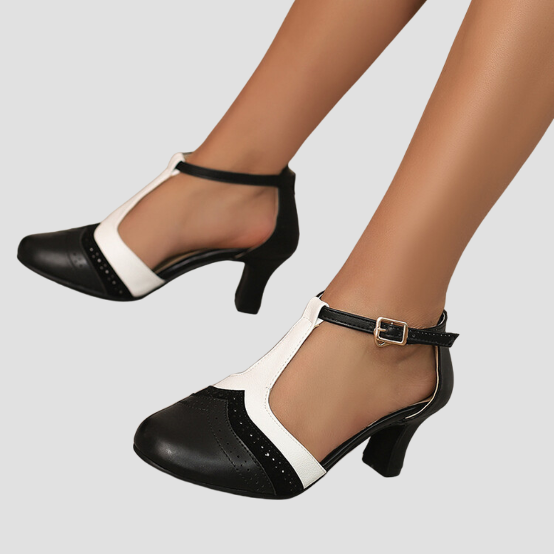 NATASHA | Tacones Vintage Ortopédicos con Estilo
