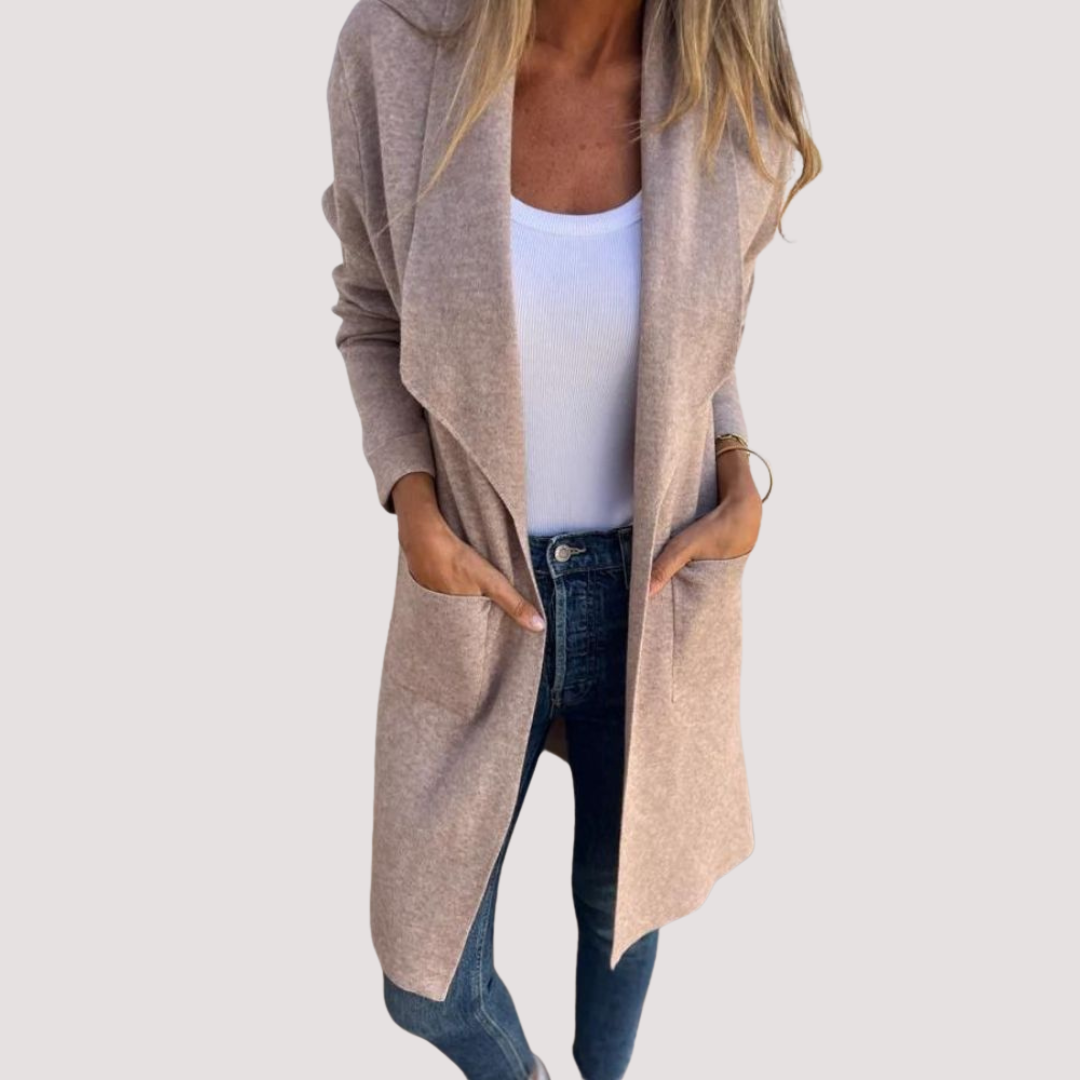 YOLANDA™ | Chaqueta de punto casual con solapa