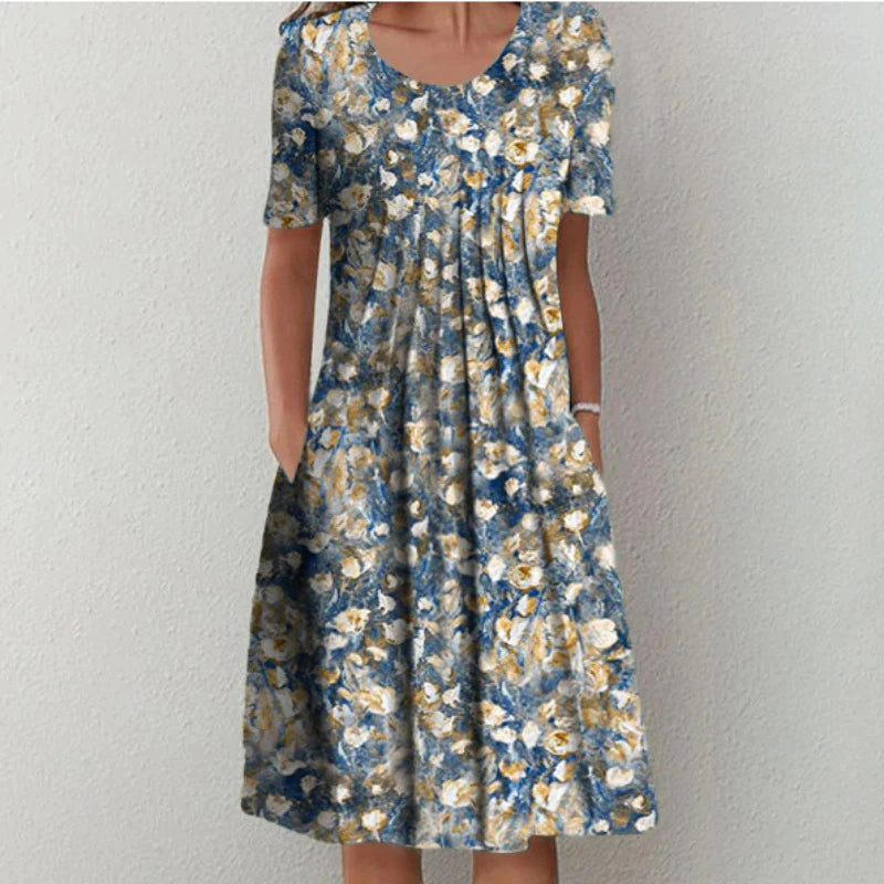 SOFÍA | Elegante y Casual Vestido Floral con Bolsillos