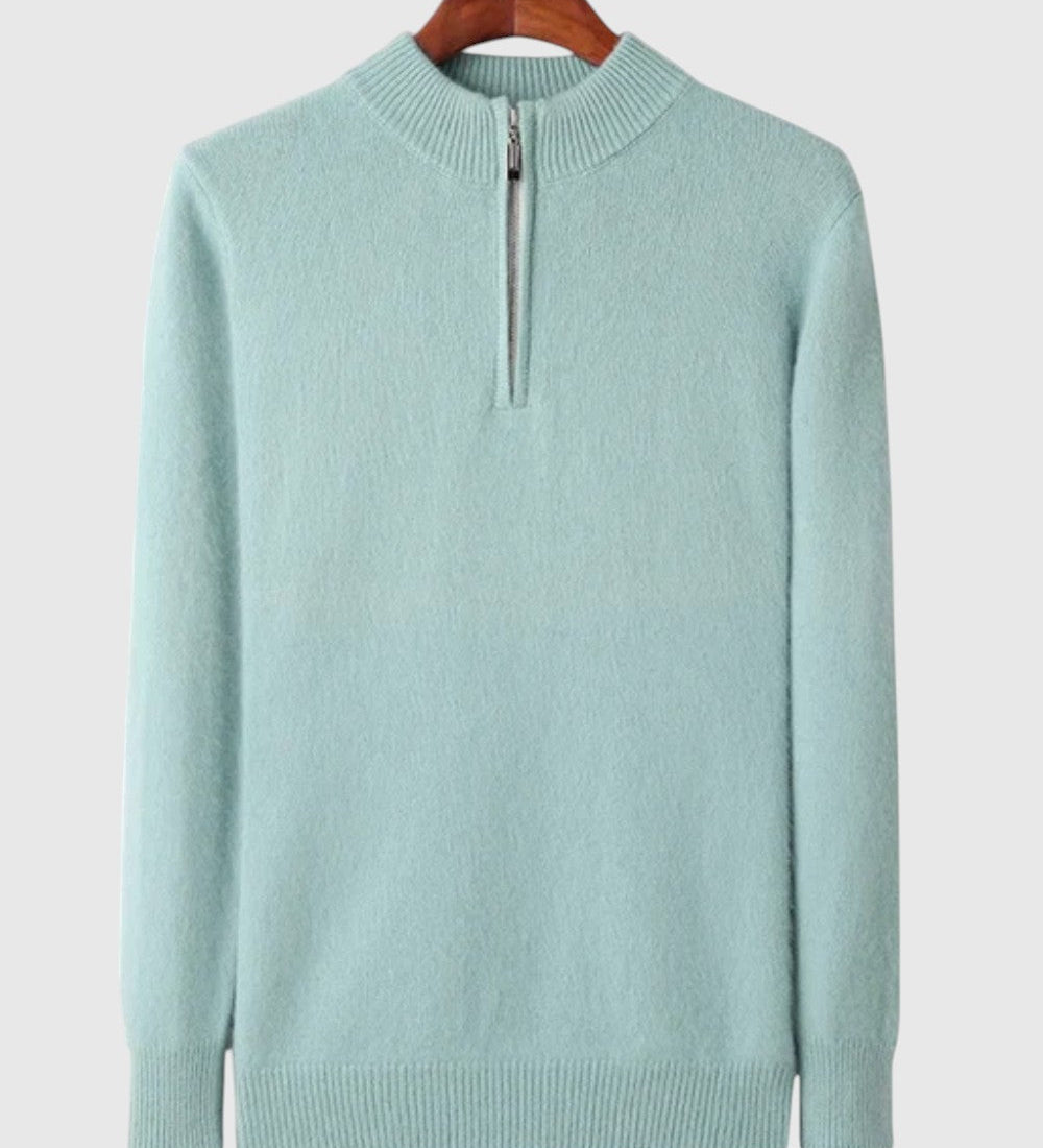 Libuše- Kardigan z kašmíru Genève se zipem