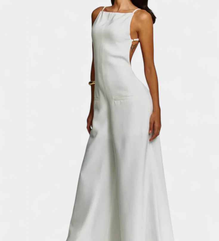 BELÉN™ | Mono Halter de Pierna Ancha con Caída Radiante