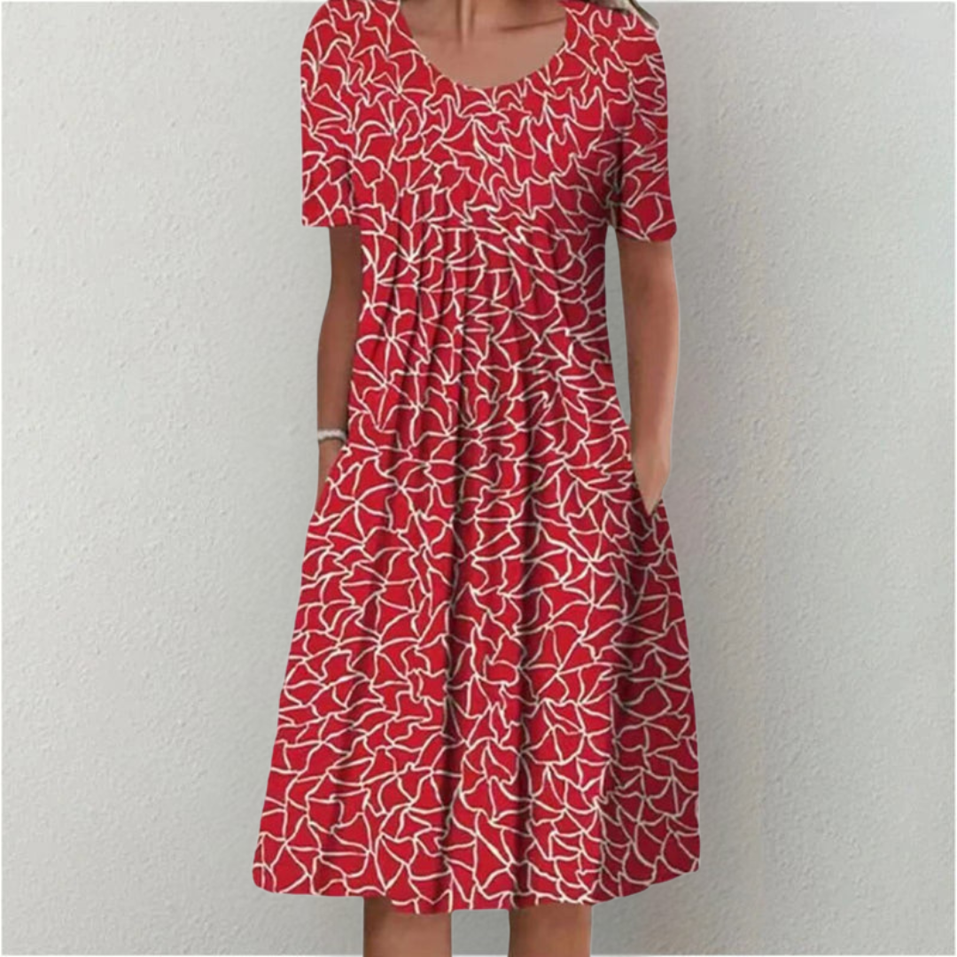 SOFÍA | Elegante y Casual Vestido Floral con Bolsillos