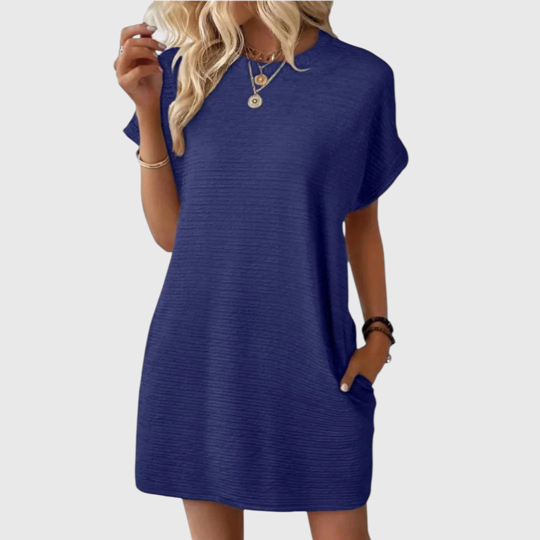 PAULINE™ | Vestido de Verano Minimalista de Cuello Redondo Casual