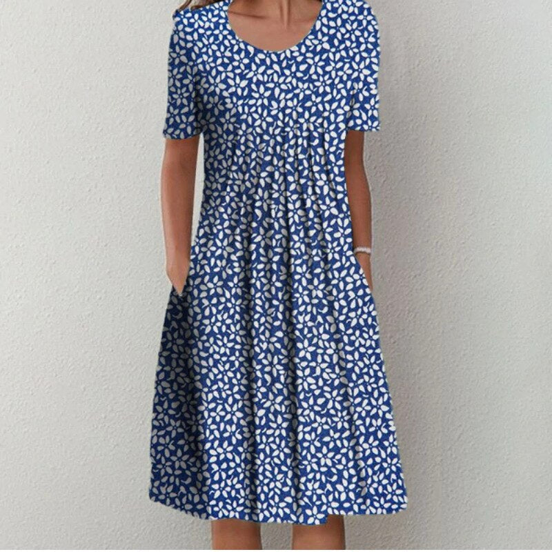 SOFÍA | Elegante y Casual Vestido Floral con Bolsillos