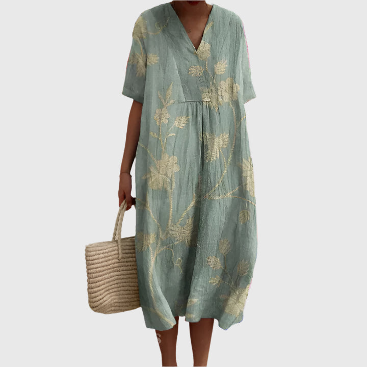PAULINE™ | Vestido de Verano con Estampado