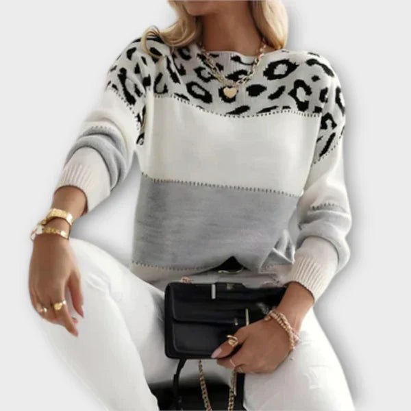 SANDRA™ | Suéter Estampado de Leopardo