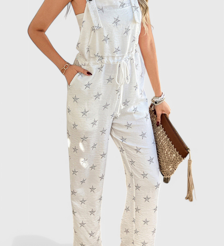 BIANCA MONO LARGO RELAJADO™ | Mono con Estampado de Estrellas