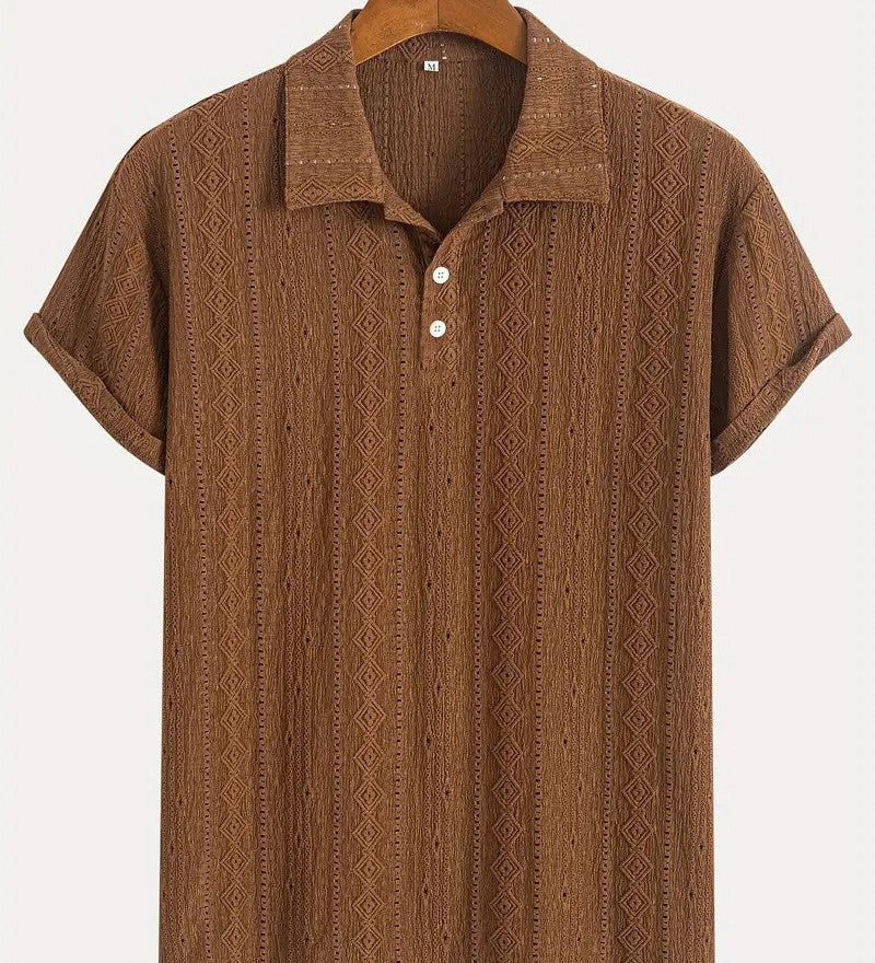 Libuše – Jemné pletené polo s texturovaným designem