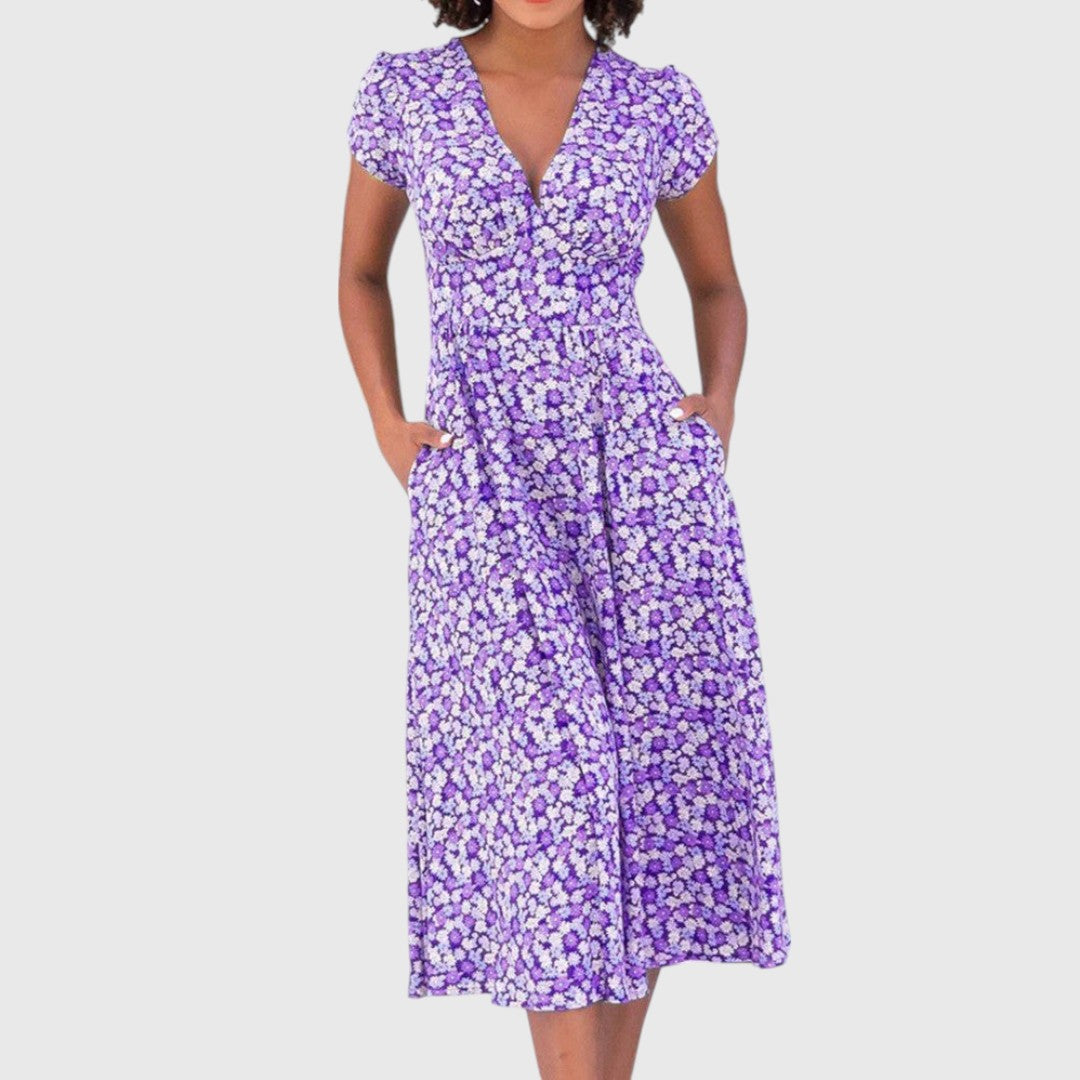 KIM™ | Vestido Midi Floral