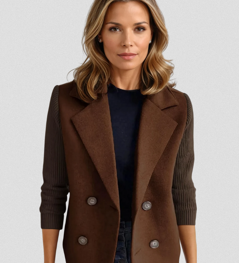 EVA™ | Chaqueta elegante con mangas de punto