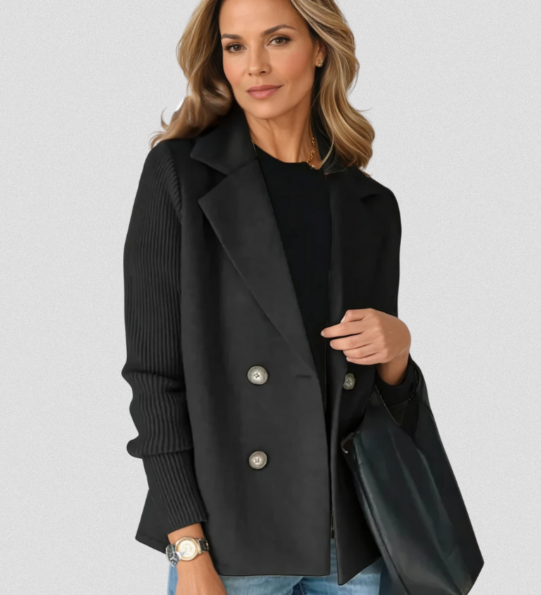 EVA™ | Chaqueta elegante con mangas de punto
