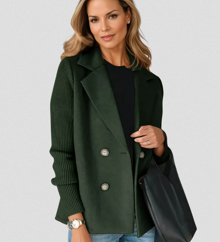 EVA™ | Chaqueta elegante con mangas de punto