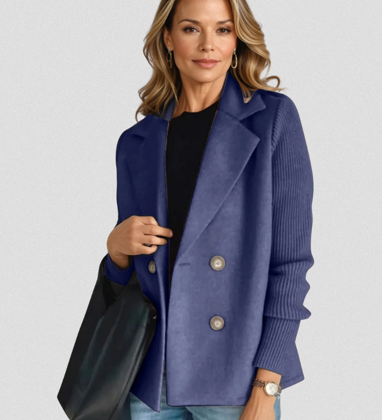 EVA™ | Chaqueta elegante con mangas de punto