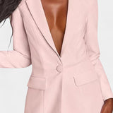 DOLORES | Traje de Blazer Personalizado con Pantalones de Pierna Ancha