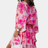 ELIZA | Vestido Mini con Nudo Frontal y Volantes