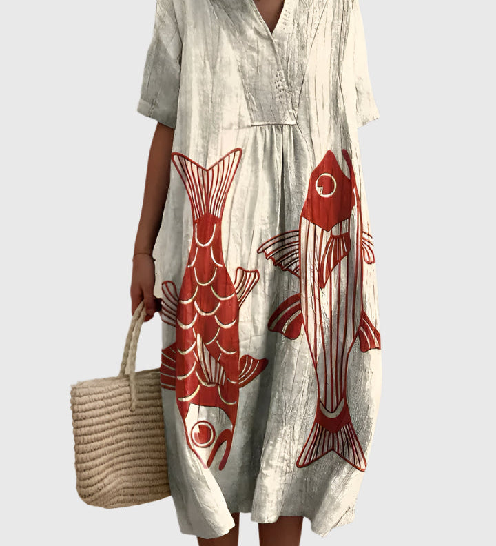 PAULINE™ | Vestido de Verano con Estampado