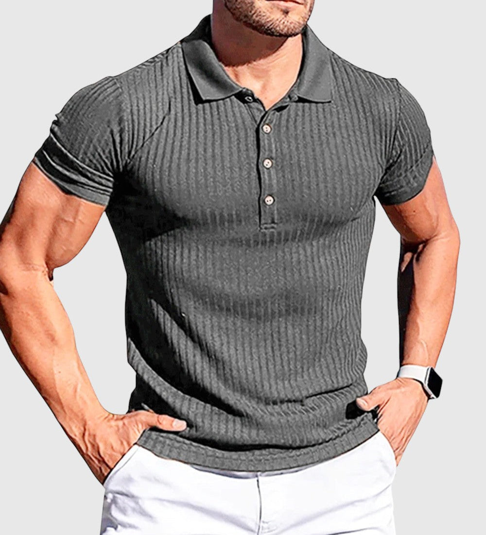 Libuše- Elegantní pruhovaná polo košile