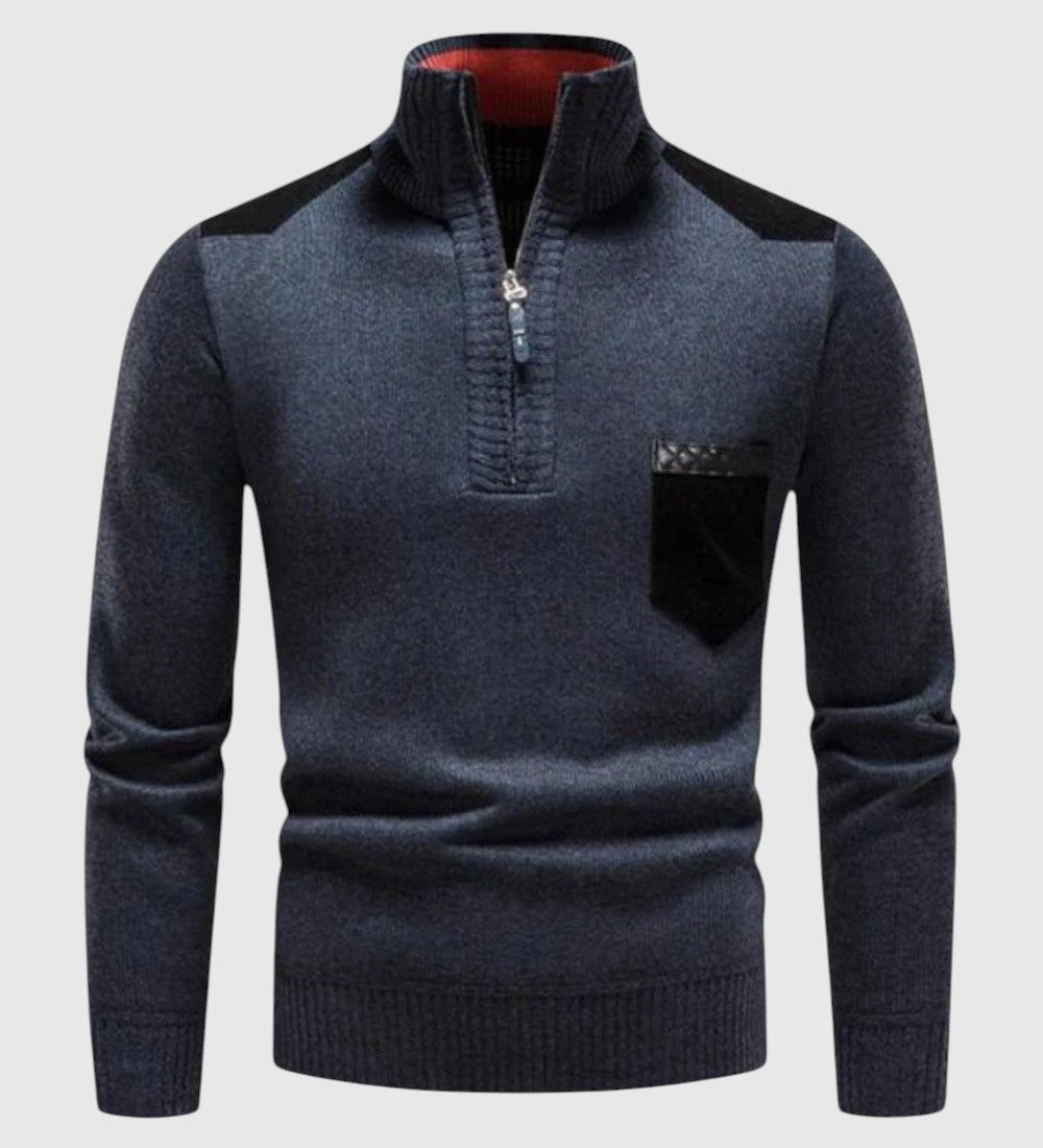 Libuše- Svetr z vlny s zipem