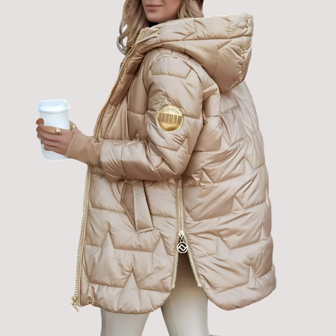 RENATA™ | Abrigo de Invierno Elegante con Capucha y Relleno