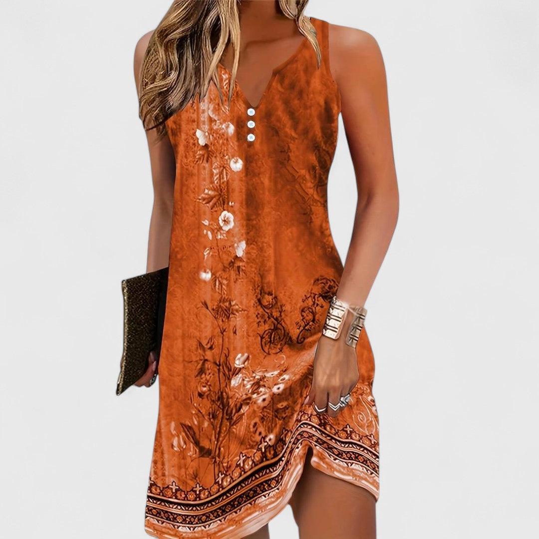 DILA™ | Vestido Mini Sin Mangas Cómodo para Damas