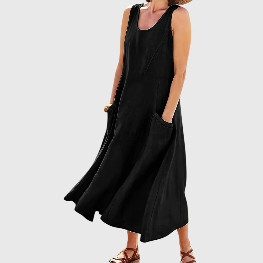 SHAUN™ | Vestido Casual Sin Mangas con Bolsillos