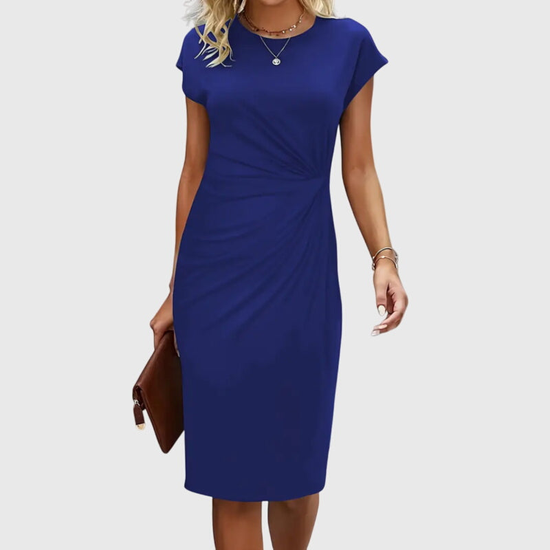 ANOUK™ | Vestido midi formal de manga corta para mujeres
