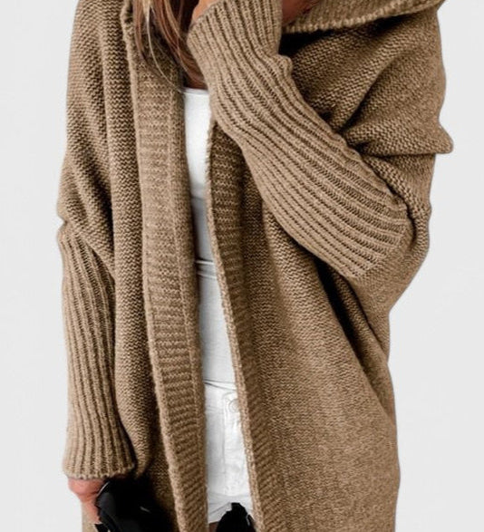 LOVISA | Cárdigan de Punto con Capucha Oversized