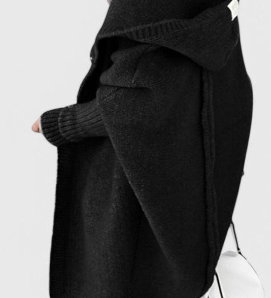 LOVISA | Cárdigan de Punto con Capucha Oversized