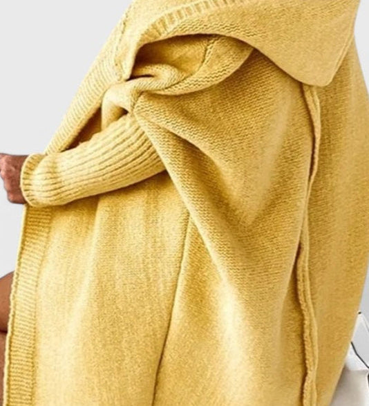 LOVISA | Cárdigan de Punto con Capucha Oversized