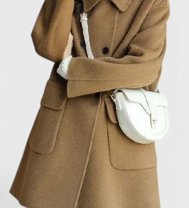 CLARA |  Chaqueta de Lana Clásica con Doble Botonadura