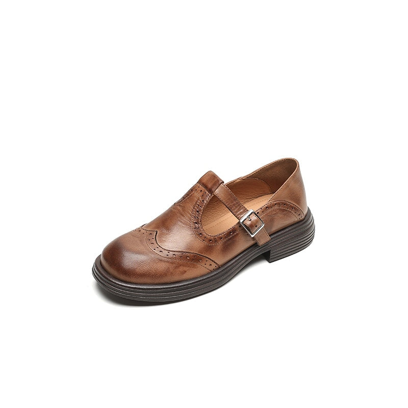 VELDA | Elegantes Mary Janes de Cuero