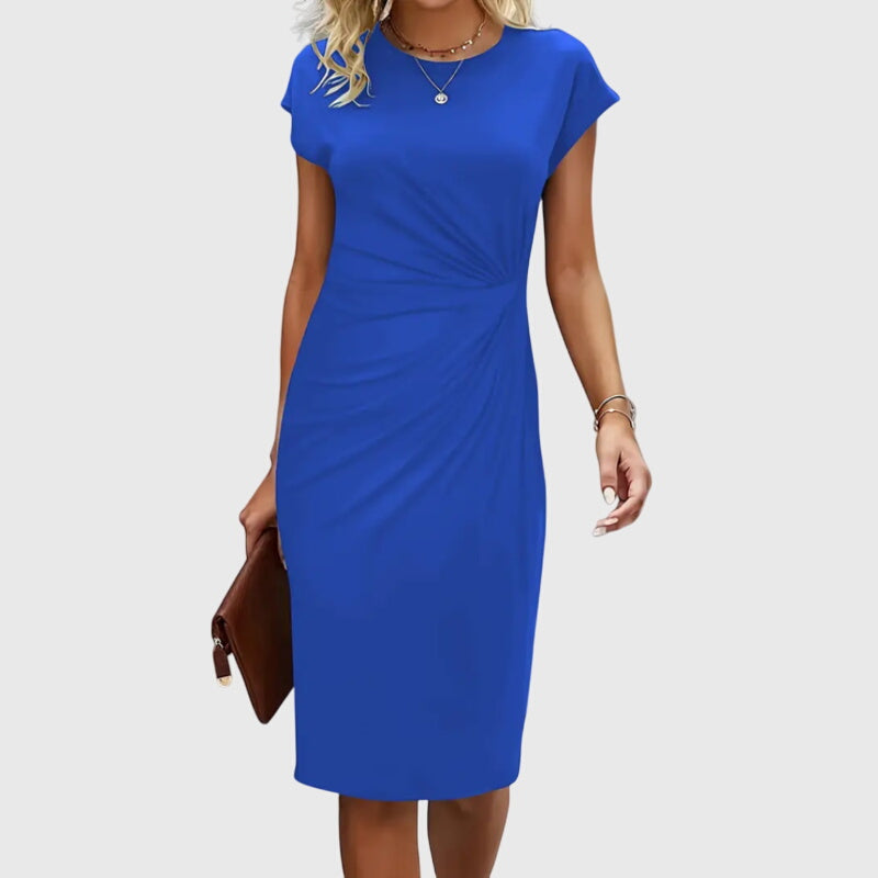ANOUK™ | Vestido midi formal de manga corta para mujeres