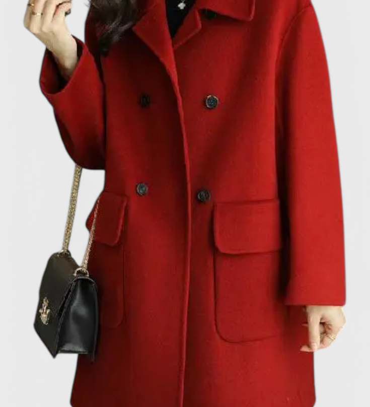 CLARA |  Chaqueta de Lana Clásica con Doble Botonadura