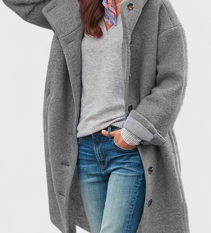 CLAUDIA | Abrigo de Invierno Chic con Capucha