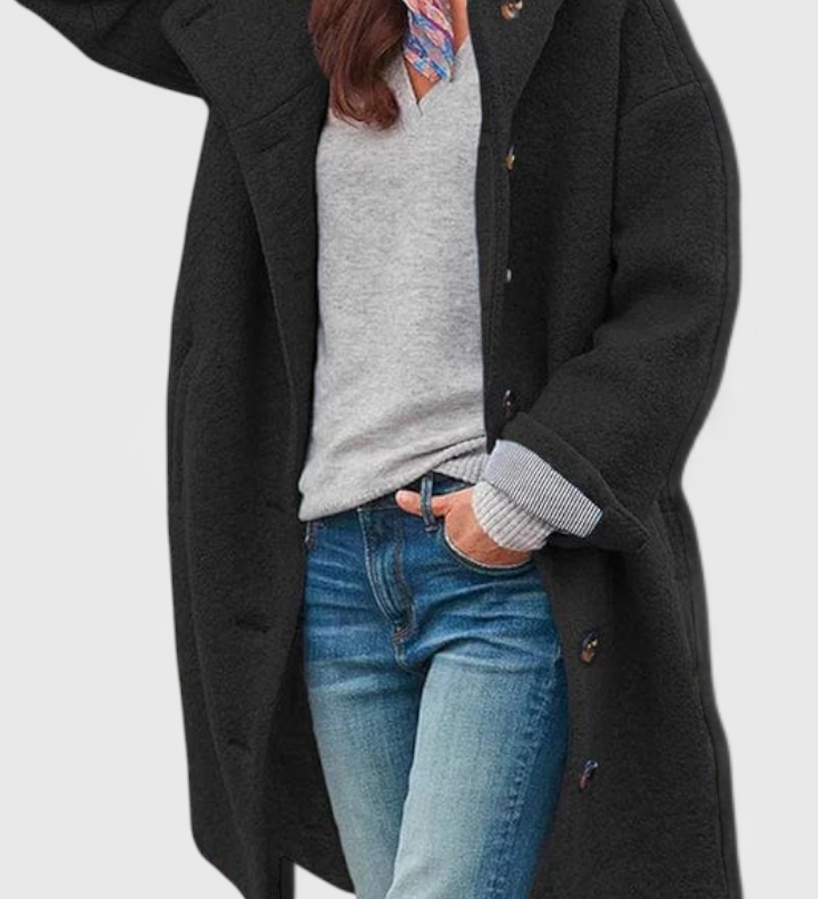 CLAUDIA | Abrigo de Invierno Chic con Capucha