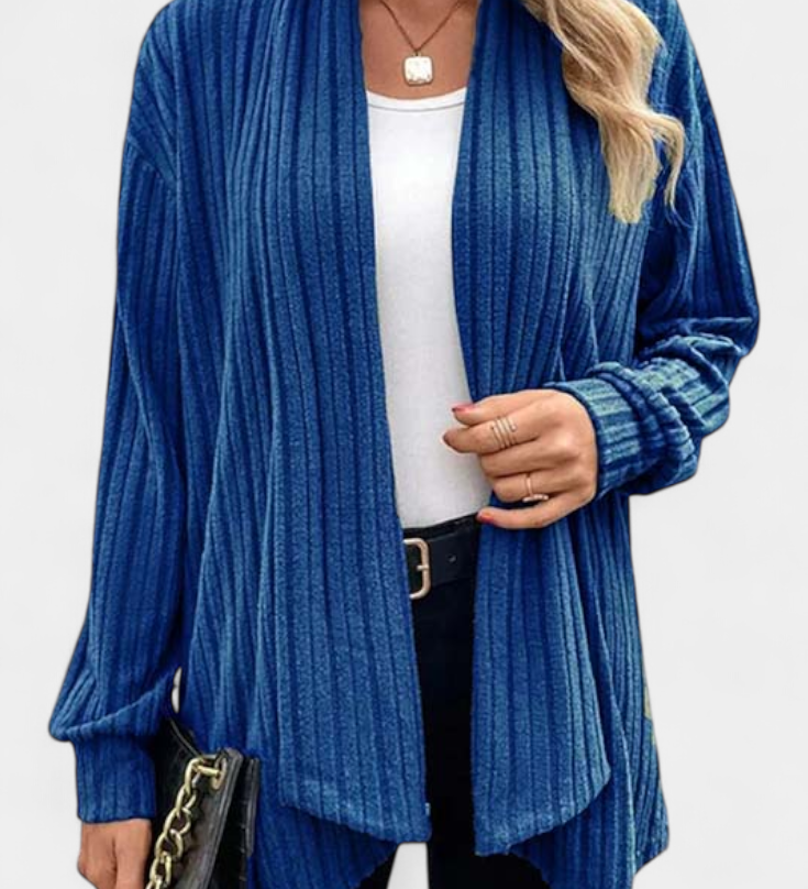SANSEL | Cárdigan Casual con Capucha y Bolsillos