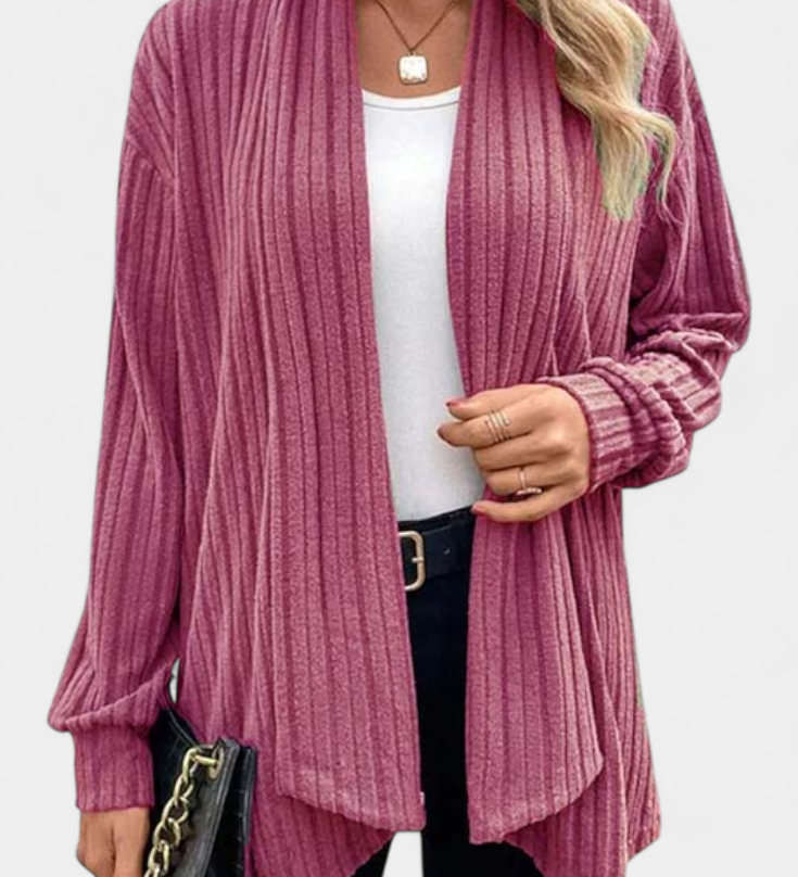 SANSEL | Cárdigan Casual con Capucha y Bolsillos
