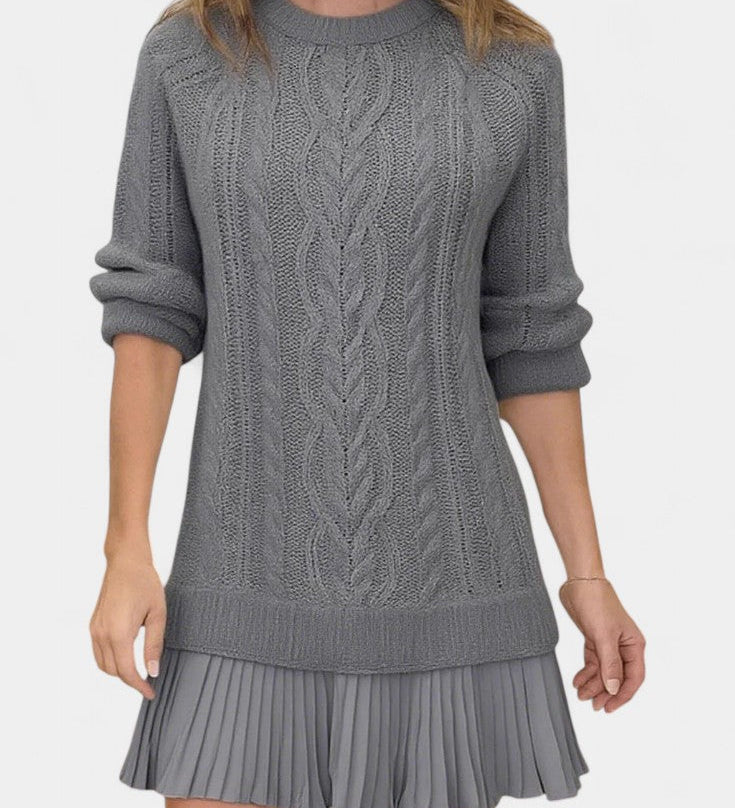 DAINA | VESTIDO MINI DE PUNTO CON FORMA RETORCIDA