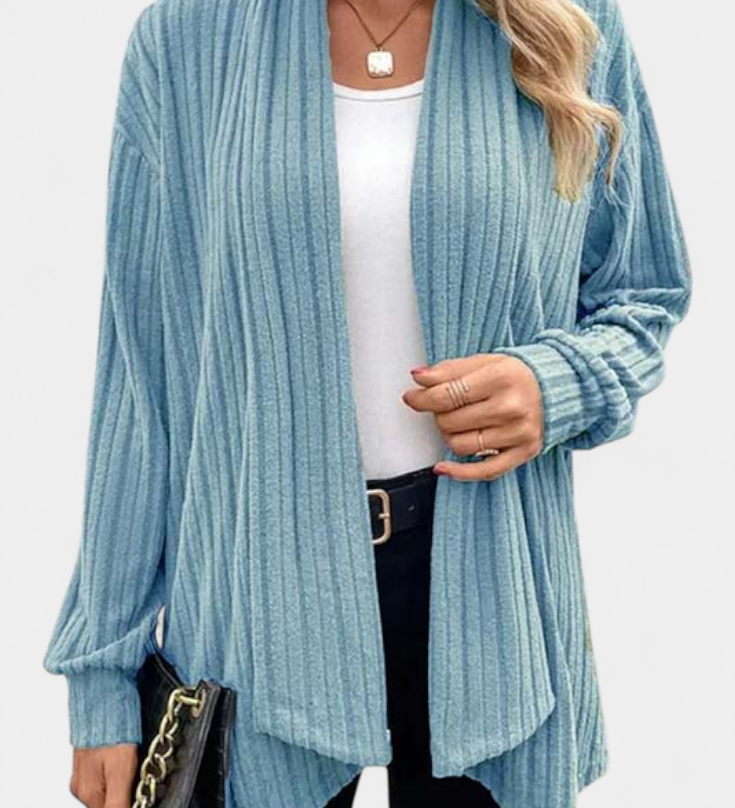 SANSEL | Cárdigan Casual con Capucha y Bolsillos