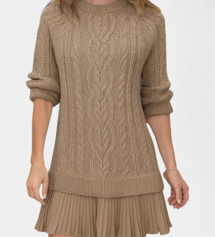 DAINA | VESTIDO MINI DE PUNTO CON FORMA RETORCIDA