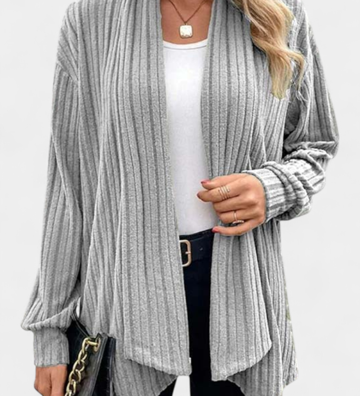 SANSEL | Cárdigan Casual con Capucha y Bolsillos