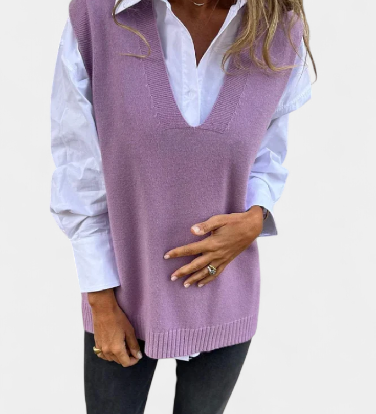 MAIREAD | Chaqueta de Punto con Escote en V