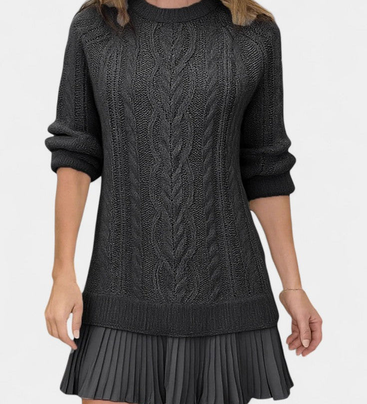 DAINA | VESTIDO MINI DE PUNTO CON FORMA RETORCIDA