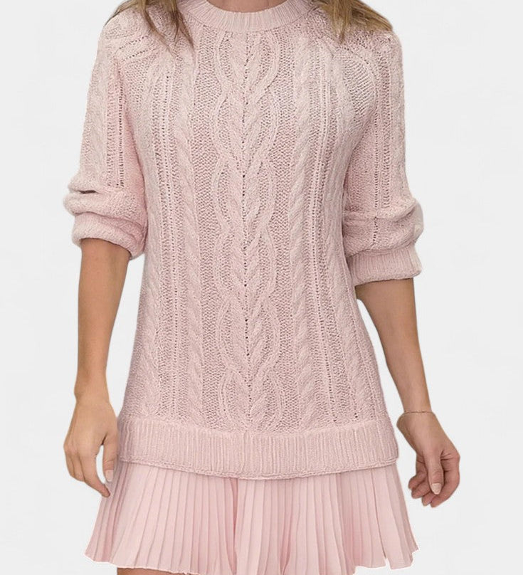 DAINA | VESTIDO MINI DE PUNTO CON FORMA RETORCIDA