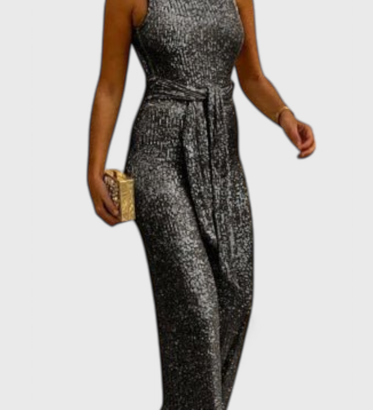 ADELE™ | Mono de lentejuelas con cintura ajustable