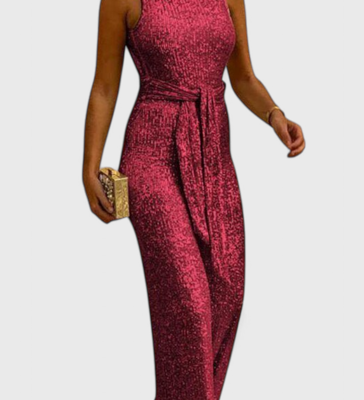 ADELE™ | Mono de lentejuelas con cintura ajustable